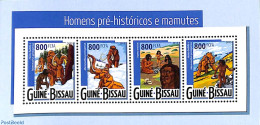 Guinea Bissau 2015 Prehistory 4v M/s, Mint NH, Nature - Prehistoric Animals - Prehistóricos