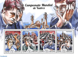 Guinea Bissau 2015 World Chess Championship 4v M/s, Mint NH, Sport - Chess - Scacchi