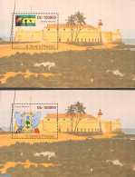 Sao Tome/Principe 2010 National Museum 2 S/s, Mint NH, History - Various - Coat Of Arms - Flags - Lighthouses & Safety.. - Leuchttürme