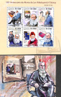 Sao Tome/Principe 2010 Leo Tolstoy 2 S/s, Mint NH, Art - Authors - Books - Schriftsteller