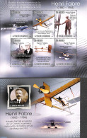 Sao Tome/Principe 2010 Henri Fabre 2 S/s, Mint NH, Transport - Aircraft & Aviation - Airplanes