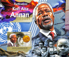 Mozambique 2012 Kofi Atta Annan S/s, Mint NH, History - Nobel Prize Winners - Politicians - United Nations - Prix Nobel