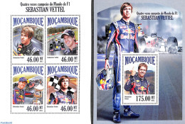 Mozambique 2013 Sebastian Vettel 2 S/s, Mint NH, Sport - Autosports - Mosambik