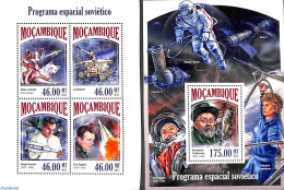 Mozambique 2013 Russian Space Exploration 2 S/s, Mint NH, Transport - Space Exploration - Mosambik