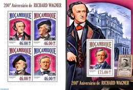 Mozambique 2013 Richard Wagner 2 S/s, Mint NH, Performance Art - Music - Art - Composers - Música