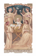 Enfant Jésus Et Anges Musiciens, Crèche, Noël, éd. F.B. 9149 - Andachtsbilder