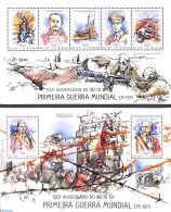 Guinea Bissau 2014 World War I 2 S/s, Mint NH, History - Transport - Aircraft & Aviation - Ships And Boats - World War I - Avions