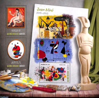 Guinea Bissau 2016 Joan Miro 5v M/s, Mint NH, Art - Modern Art (1850-present) - Paintings - Guinée-Bissau