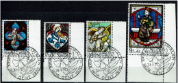 België OBP 1519/1522 - Glasramen, Vitraux D'églises, Stained Glass - Oblitérés