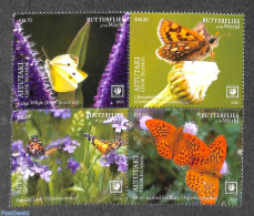 Aitutaki 2020 Butterflies 4v [+], Mint NH, Nature - Butterflies - Aitutaki