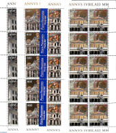 Vatican 2000 Holy Year 4 M/s (=10 Sets), Mint NH, Religion - Religion - Nuevos