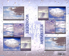 Belgium 2022 Clouds M/s, Mint NH, Science - Meteorology - Unused Stamps