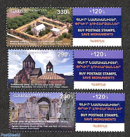 Armenia 2021 Historic Monuments 3v+tabs, Mint NH - Armenië