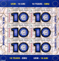 Romania 2009 10 Years Euro M/s, Mint NH, History - Various - Europa Hang-on Issues - Money On Stamps - Ongebruikt