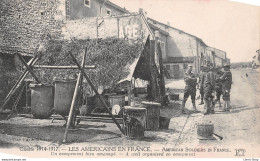WW1 - Guerre 1914-1917 - Les Américains En France - Un Campement Bien Aménagé - Éd. ND CPA - Oorlog 1914-18