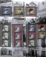 Guernsey 1996 Film Centenary, 6 Booklet Panes, Mint NH, Performance Art - Film - Movie Stars - Film