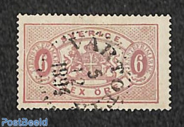 Sweden 1881 6o, On Service, Perf. 13, Redlila, Used, Used Stamps - Otros & Sin Clasificación