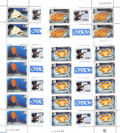 New Caledonia 1996 China 96 4 M/s With Tabs (= 10 Sets), Mint NH, Nature - Shells & Crustaceans - Crabs And Lobsters - Nuevos