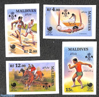 Maldives 1988 Olympic Games 4v, Imperforated, Mint NH, Sport - Athletics - Olympic Games - Athletics