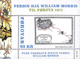 Faroe Islands 2022 William Morris S/s, Mint NH, Various - Maps - Géographie
