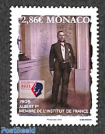 Monaco 2022 Prince Albert I 1v, Mint NH, History - Kings & Queens (Royalty) - Nuevos