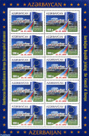 Azerbaijan 2001 European Council M/s, Mint NH, History - Europa Hang-on Issues - Ideas Europeas