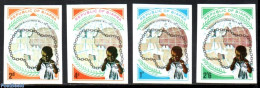 Biafra 1970 2 Years Independence 4v, Imperforated, Mint NH, Various - Maps - Geografía
