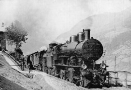 CPSM- Bahnhof Badgastein Locomotive à Vapeur 181.18 + Series 270 In Bf. Badgastein 1926 (Repro) - Gares - Avec Trains