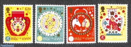 Isle Of Man 2022 Year Of The Tiger 4v, Mint NH, Nature - Various - Cat Family - New Year - Anno Nuovo