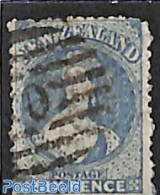 New Zealand 1871 6d, WM Star, Perf. 12.5, Used, Used Stamps - Used Stamps