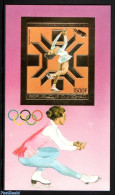 Chad 1983 Winter Olympic Games S/s Gold, Imperforated, Mint NH, Sport - Olympic Games - Skating - Otros & Sin Clasificación