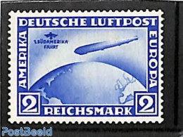 Germany, Empire 1930 2RM, Stamp Out Of Set, Unused (hinged), Transport - Zeppelins - Ongebruikt