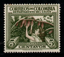 01J- KOLUMBIEN - 1956 - MI#: 773 - MNH - CAUCA / COCOA CROPS - COLOMBIAN DEPARTMENTS - Colombie