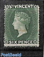 Saint Vincent 1871 6d, WM Star, Perf. 15, Stamp Out Of Set, Unused (hinged) - St.Vincent (1979-...)