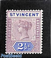 Saint Vincent 1899 2.5d, Stamp Out Of Set, Unused (hinged) - St.Vincent (1979-...)