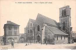 IVRY-SUR-SEINE (94) - Place De L'Église - Éditions L.P.G. Cpa - Ivry Sur Seine