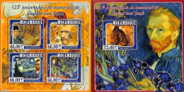 Mozambique 2015 Vincent Van Gogh 2 S/s, Mint NH, Art - Modern Art (1850-present) - Paintings - Vincent Van Gogh - Mosambik