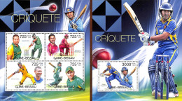 Guinea Bissau 2012 Cricket 2 S/s, Mint NH, Sport - Cricket - Sport (other And Mixed) - Cricket