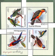 Guinea Bissau 2012 Extinct Parrots 4v M/s, Mint NH, Nature - Birds - Parrots - Guinée-Bissau