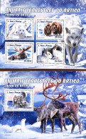 Sao Tome/Principe 2016 Arctic Animals 2 S/s, Mint NH, Nature - Animals (others & Mixed) - Rabbits / Hares - Sao Tomé Y Príncipe