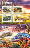 Sao Tome/Principe 2016 Reptiles 2 S/s, Mint NH, Nature - Crocodiles - Reptiles - Snakes - Sao Tomé Y Príncipe