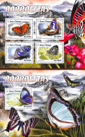 Sao Tome/Principe 2016 Butterflies 2 S/s, Mint NH, Nature - Butterflies - Sao Tomé Y Príncipe