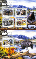 Sao Tome/Principe 2016 Bears 2 S/s, Mint NH, Nature - Animals (others & Mixed) - Bears - Sao Tome And Principe