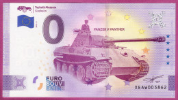 0-Euro XEAW 2022-9 TECHNIK MUSEUM SINSHEIM - PANZER V PANTHER - Private Proofs / Unofficial