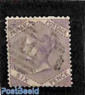 Jamaica 1860 6d, WM Pineapple, Used, Used Stamps - Jamaica (1962-...)