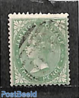 Jamaica 1870 3d, WM Crown-CC, Used, Used Stamps - Jamaique (1962-...)