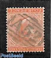 Jamaica 1872 4d, WM Crown-CC, Used A52 (=Manchioneal), Used Stamps - Giamaica (1962-...)