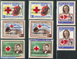 Guatemala 1960 World Refugees Year 8v, Unused (hinged), Health - History - Various - Red Cross - Refugees - Int. Year .. - Red Cross
