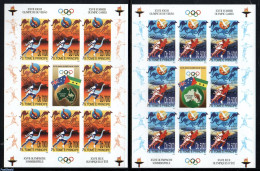 Sao Tome/Principe 2000 Olympic Games Sydney 2 M/s, Imperforated, Mint NH, History - Sport - Various - Flags - Athletic.. - Atletismo