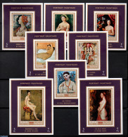 Manama 1972 Paintings 8 S/s, Mint NH, Art - Nude Paintings - Paintings - Raphael - Manama